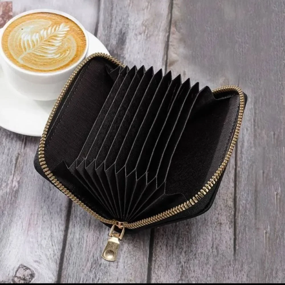 Credit Card Wallet, Zipper Card Cases Holder for Women